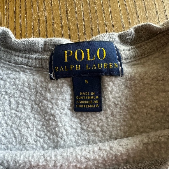 Polo by Ralph Lauren Kids Gray Teddy Bear Sweatshirt Las Vegas - Picture 3 of 3